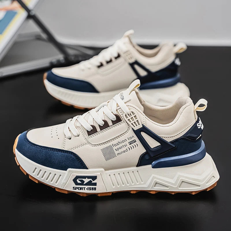 men's casual sports shoes, thick-soled running shoes