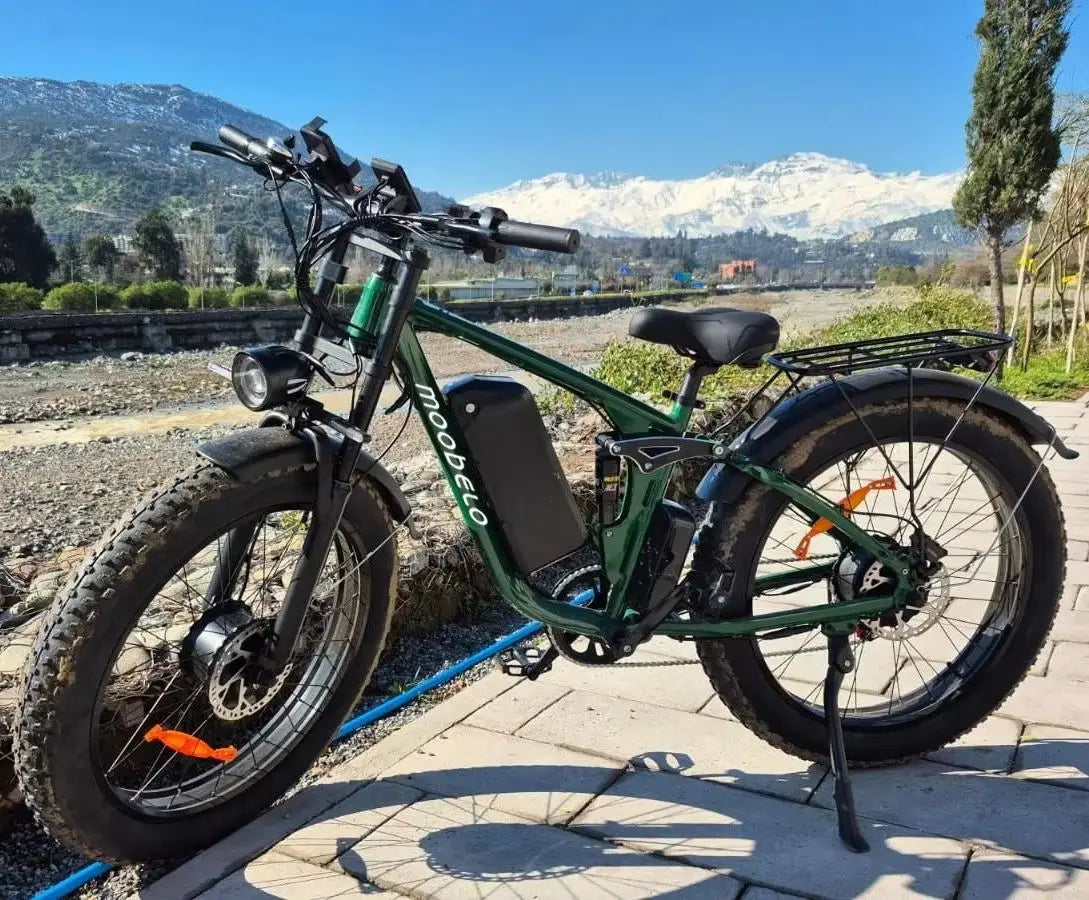 MOOBELO V1 All-Terrain 2000W Electric Bike for Adult 52V 22.4AH Battery Fat Tire Waterproof EBike
