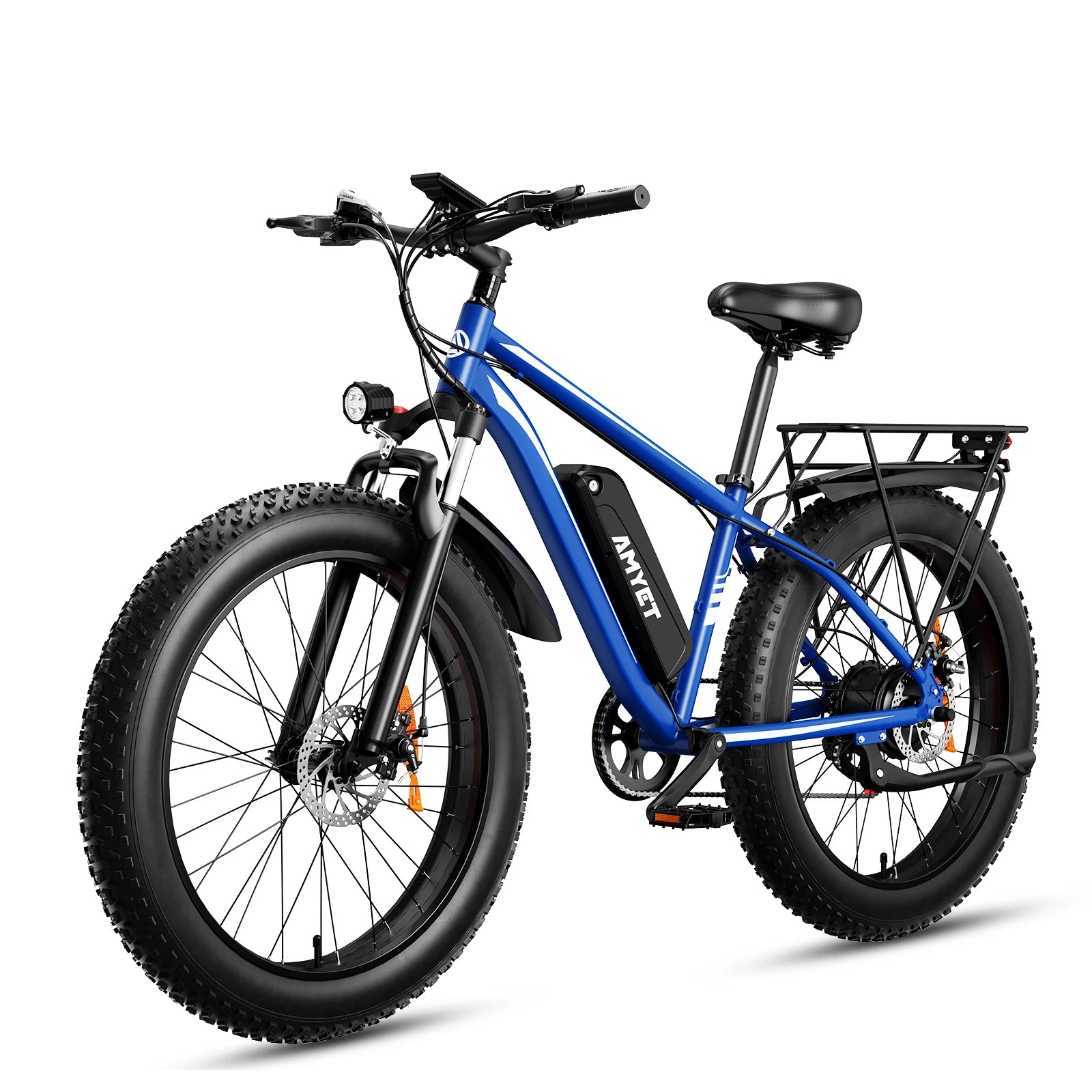 AMYET Electric Bike EB26 Adults Electric Bicycle Peak 1500W 48V 15AH e bike 26" Fat Tire Mountain Bike 31mph