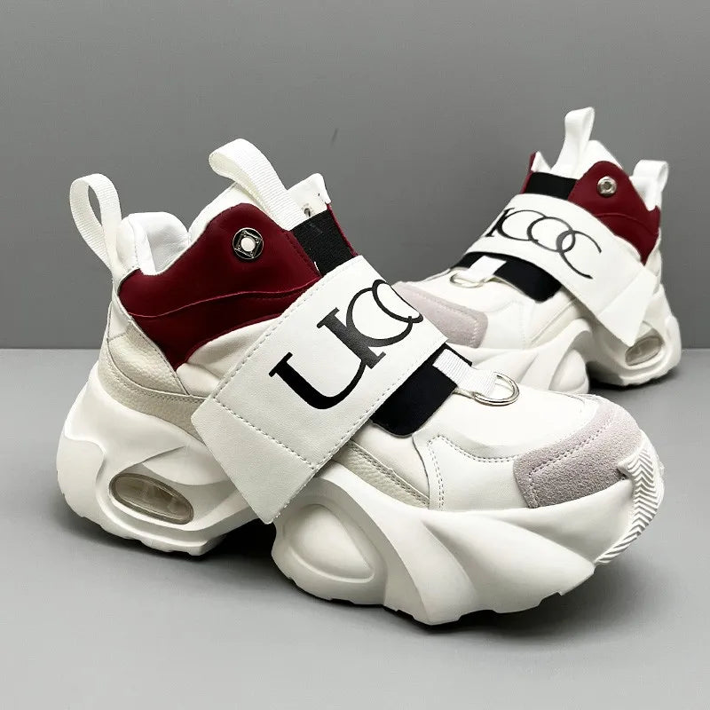 large-size thick-soled anti-slip couple sports shoes