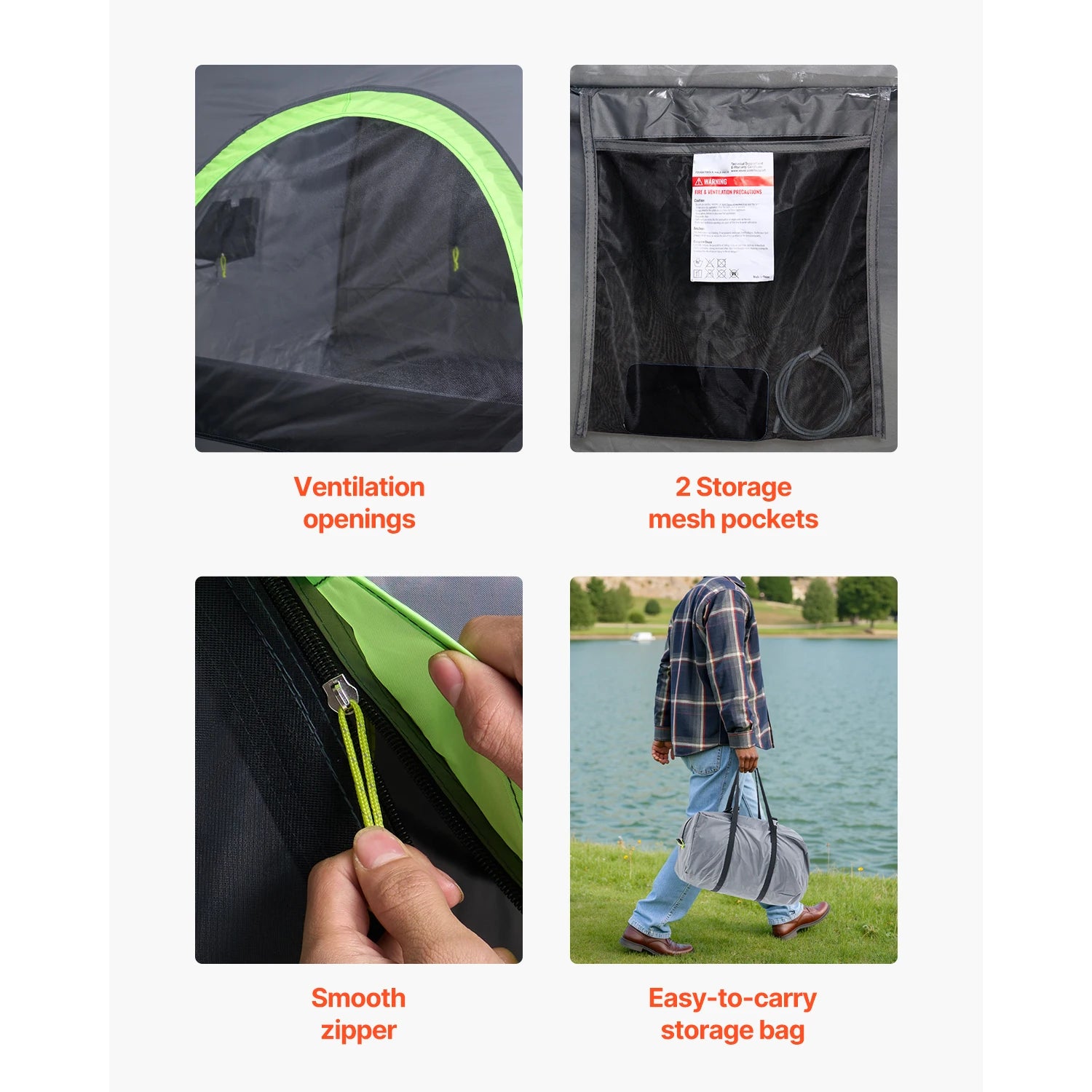 SucceBuy Pickup Truck Tent for Camping, Waterproof PU2000 Truck Bed Camper Shell