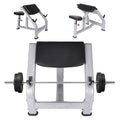 Seated Isolated Barbell Dumbbell Biceps Station with Adjustable Seat