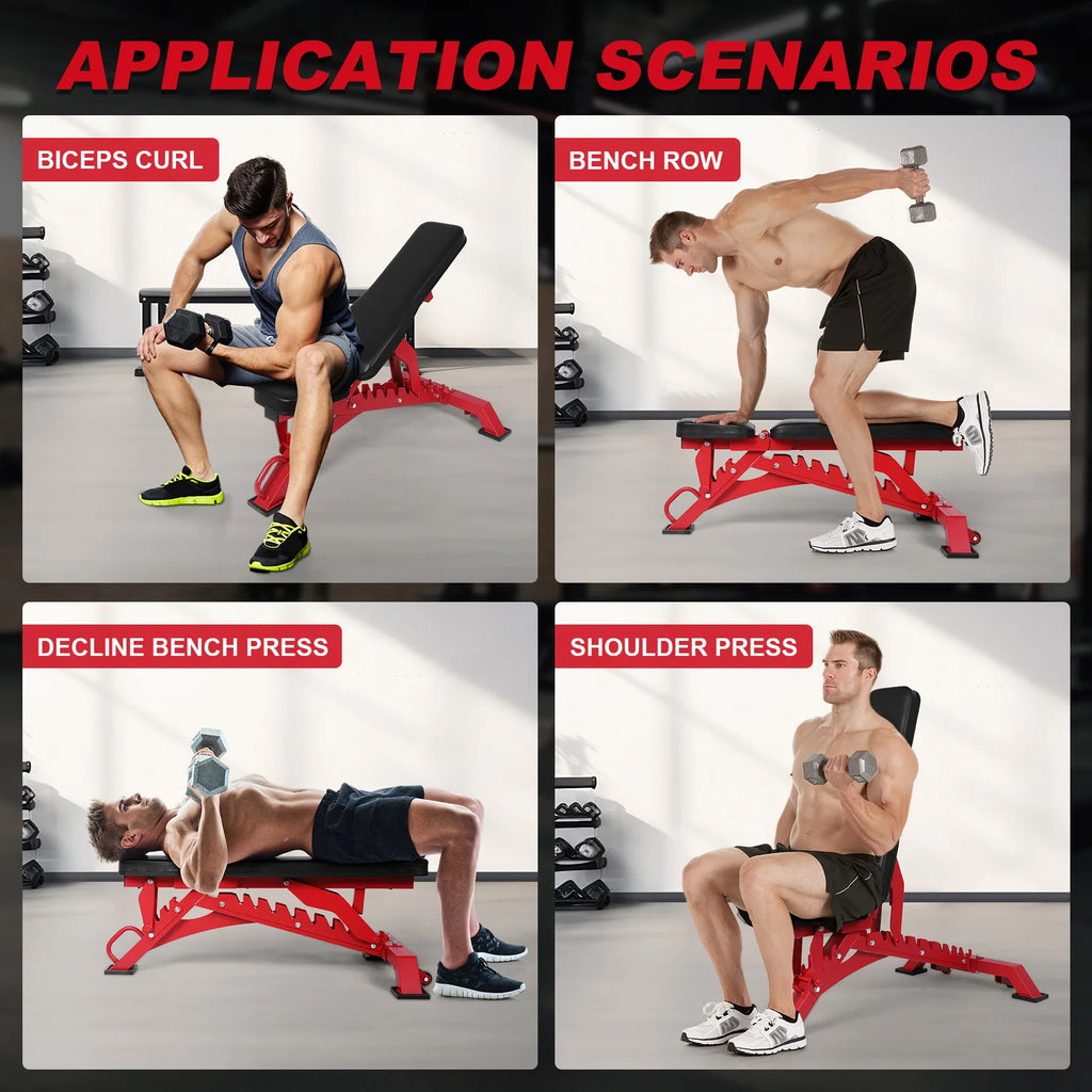 Weight Bench Adjustable Workout Bench