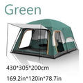 Large Family Tent 8-12 Person 2 Room Windproof with Sun Protection Mosquito Net