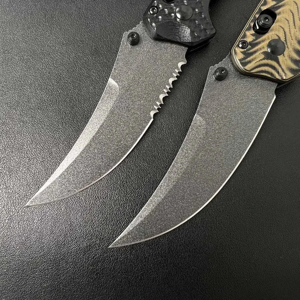 BM Mini Bedlam 865 Tactical Folding Claw Knife D2 Blade G10 Handle