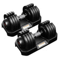 Rubber Coated Adjustable Dumbbells 25LBS/52LBS t