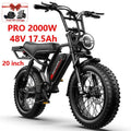 Cheap 14 20 inch Electric fat bike 1000w 2000w 30-50MPH 30-60Miles Adjustable front brake seat,