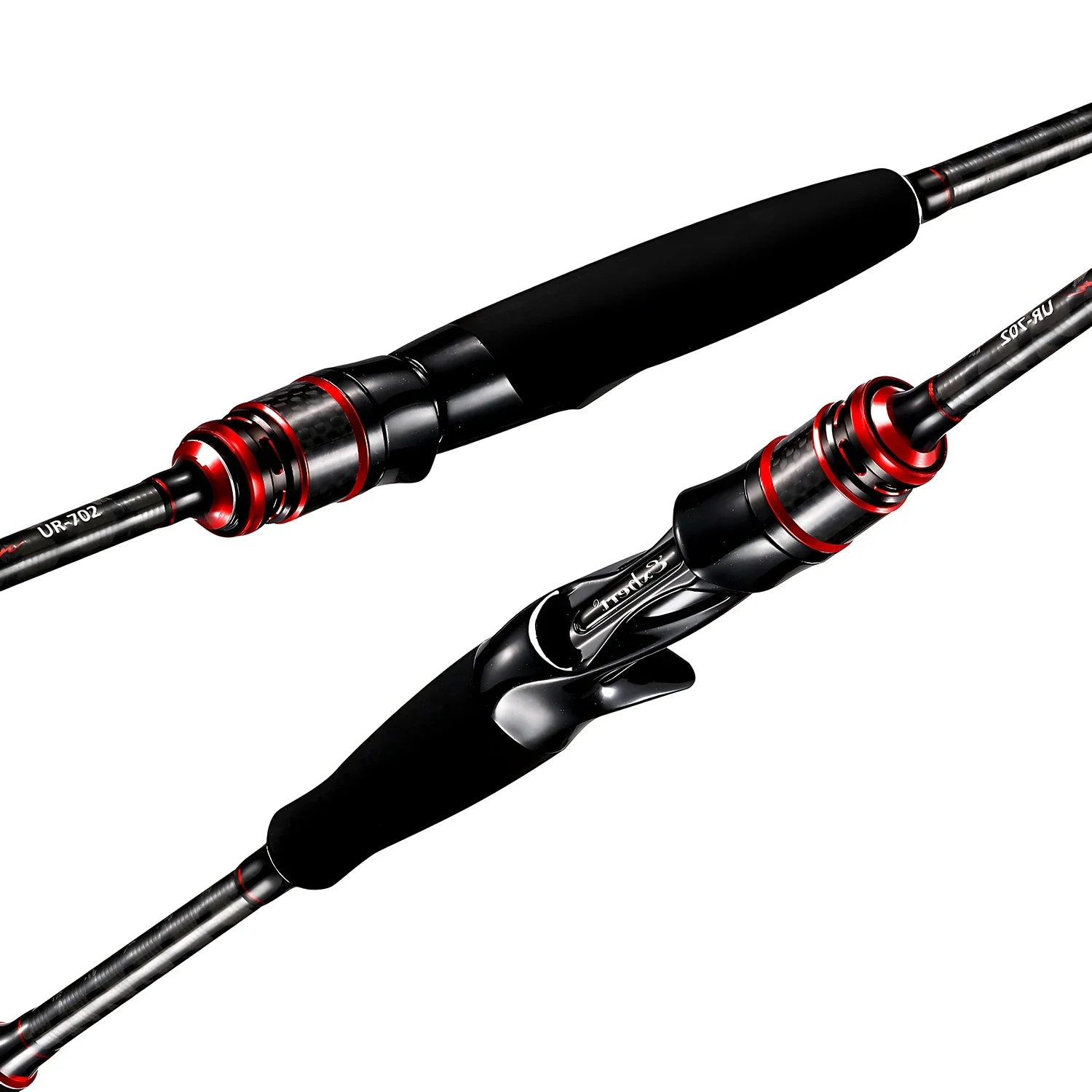 40T Carbon Fiber Lure Fishing Rod With 2 Tips,ML M Spinning / Casting