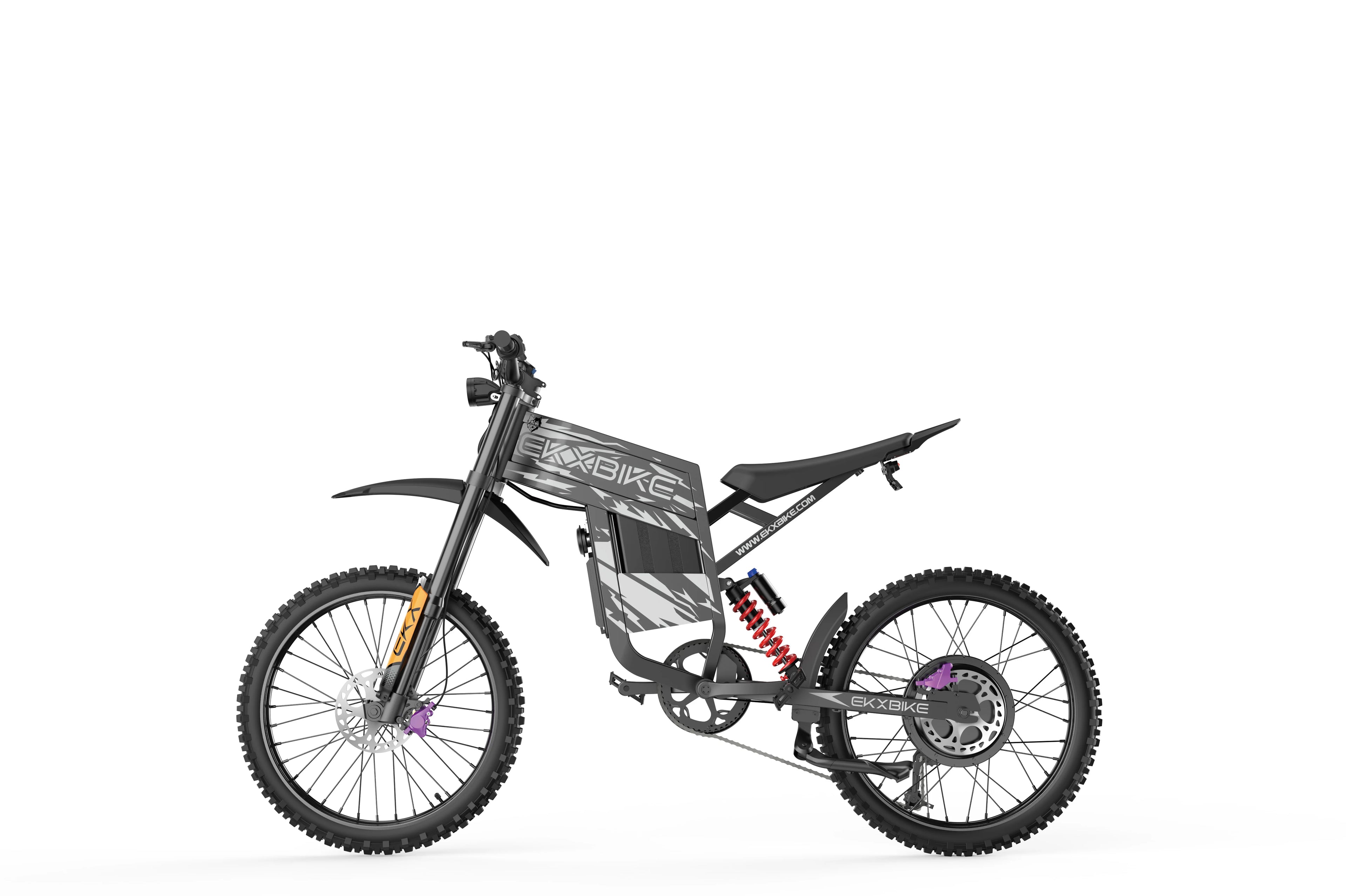 EKXBIKE TX1 Electric Motorcycles 6000W Brushless Gearless Motors 60V30AH Lithium Battery