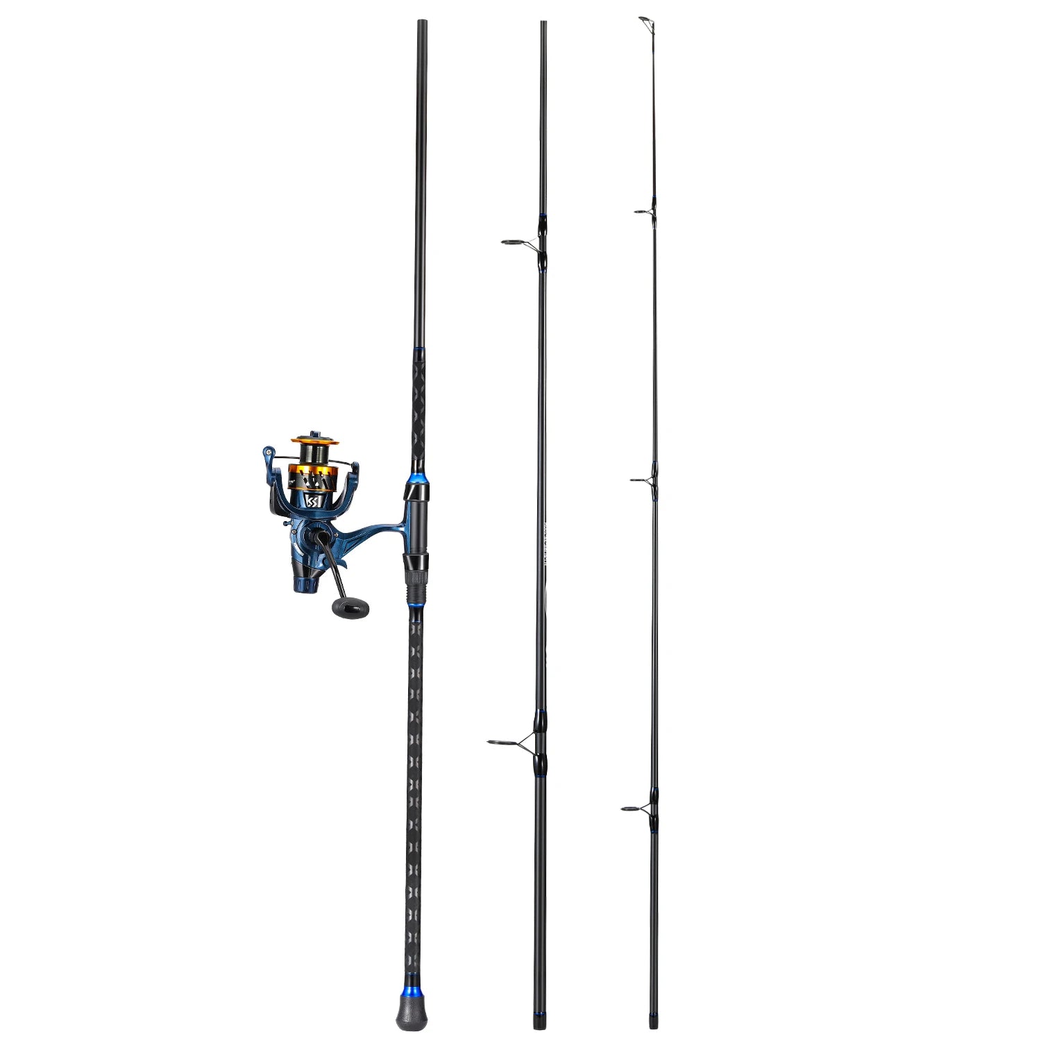 Sougayilang Spinning Fishing Rod and Reel Set 3sections