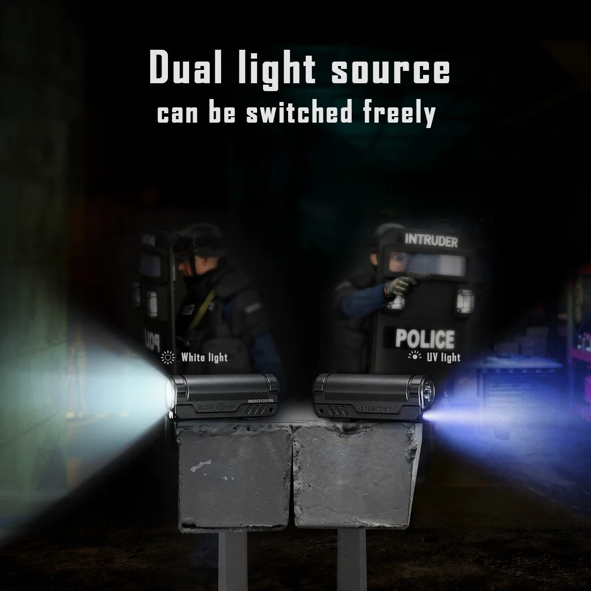 IMALENT BL50 EDC Tactical Flashlight 3600 Lumen Cree XHP50 HI LED Type-C Rechargeable Flashlights