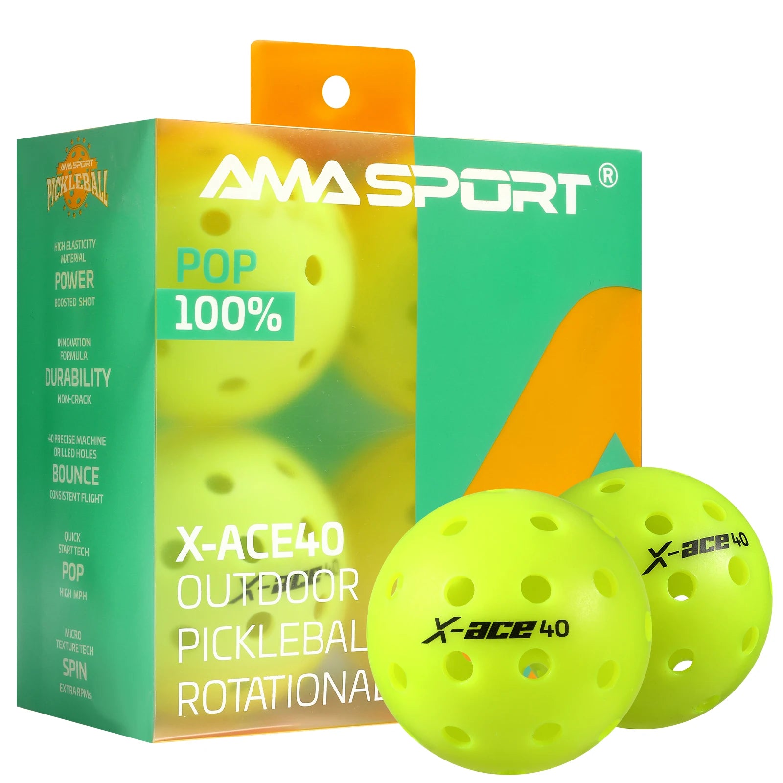 Pickleball Balls, USAPA Approved-High Bounce True Flight