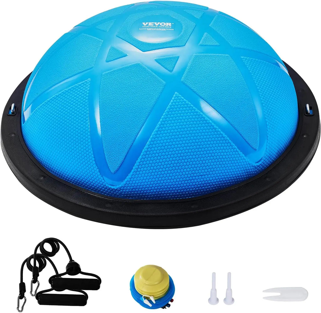 23/26 Inch Half Exercise Ball with Resistance Bands