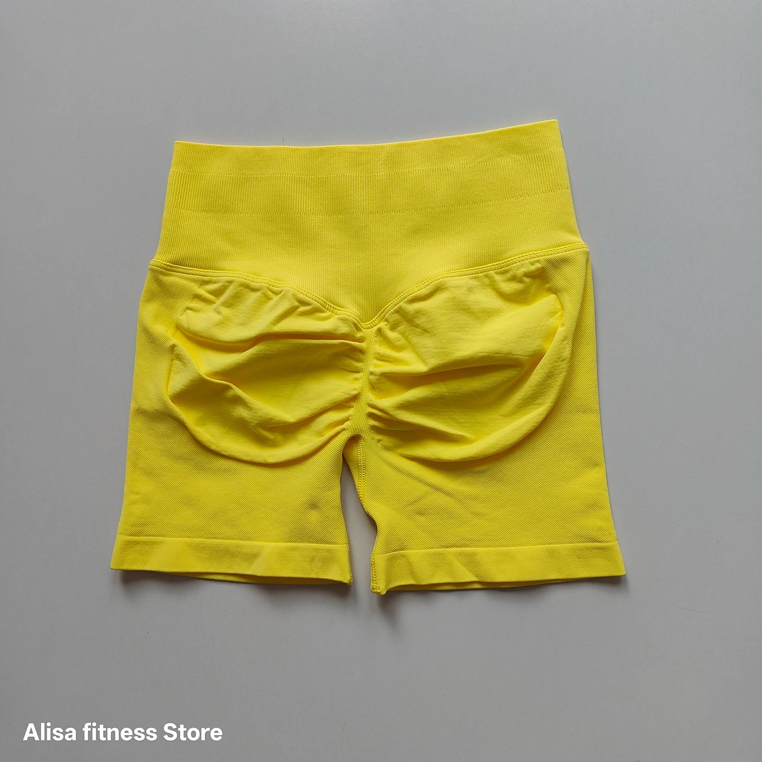 Summer High Waisted Yoga Shorts Tummy Control