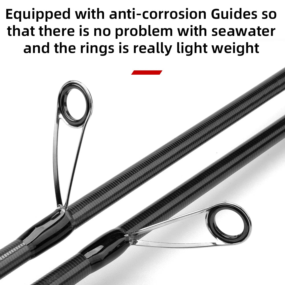 FISHINGFANS High Carbon Egi Rod Squid Lure Rod Spinning Rod