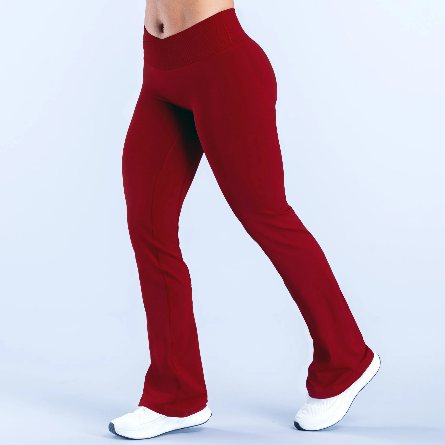 Yoga flared pants Waist cross Seamless Leggings