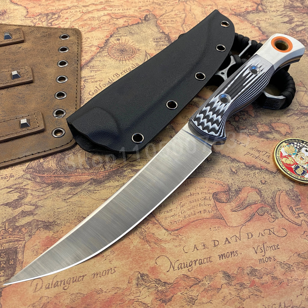 Meatcrafter 15500 High-Strength Large Straight Knife D2 Steel Blade
