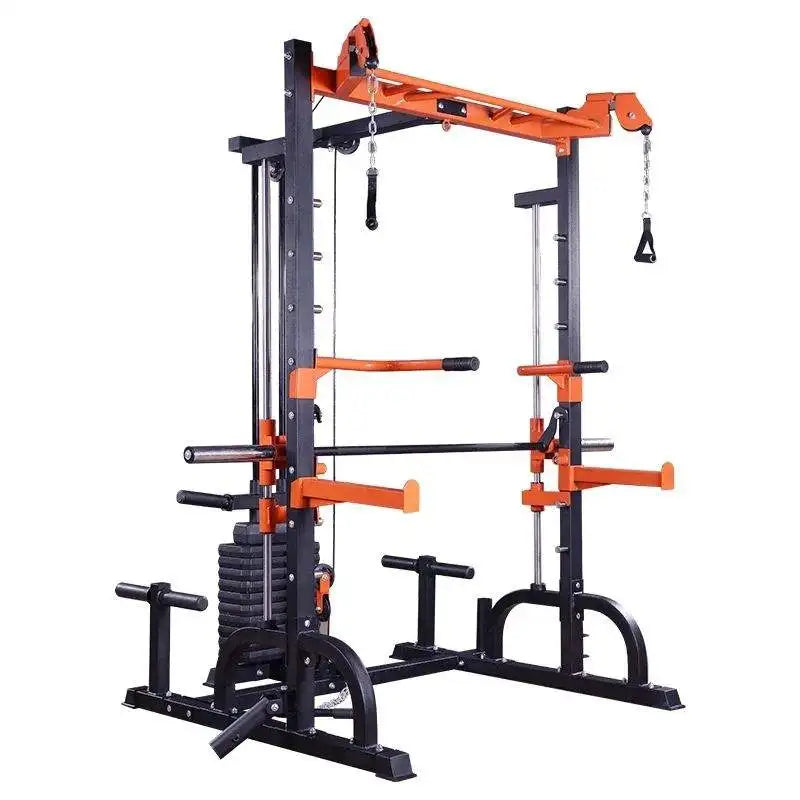 YTYIN Indoor Gym Equipment Multi-Functional Trainer Smith Machine Barbell Weight Lifting Power Rack