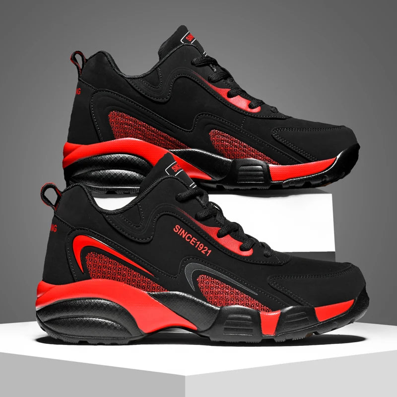 Thick Bottom Men's Sports Shoes Anti-Slippery Athletic Shoes