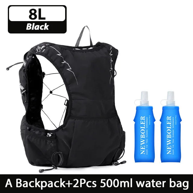 8L Breathable Hydration Vest Trail Running Backpacks Lightweight