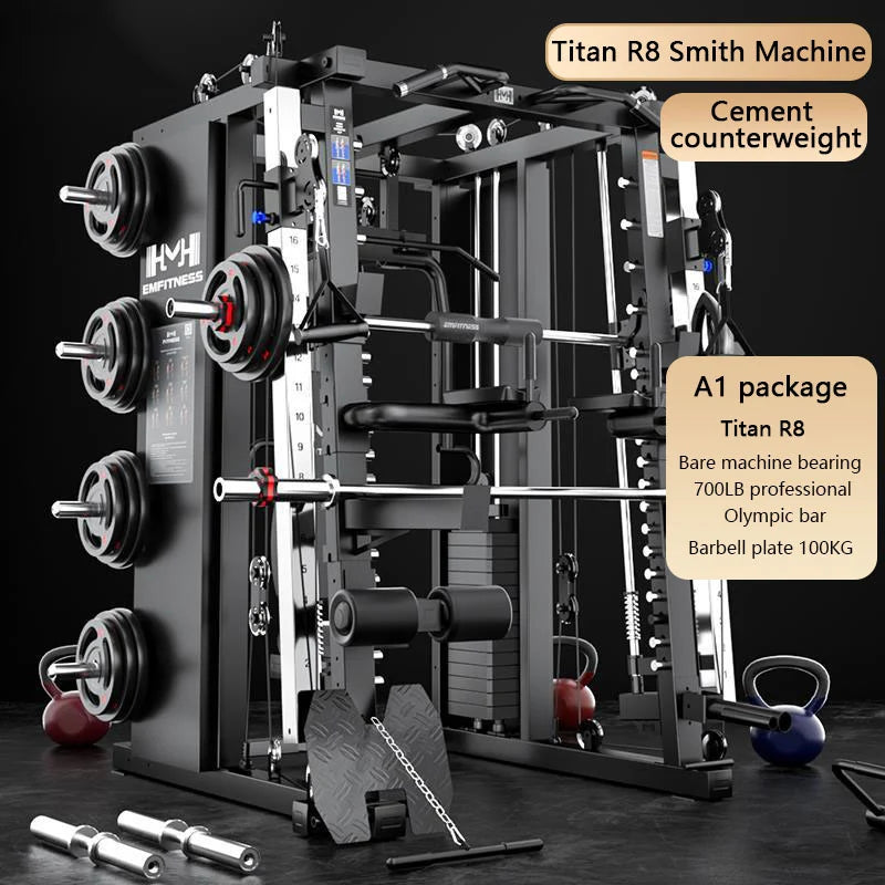 2025 New Home Multi functional Comprehensive Smith Fitness Machine