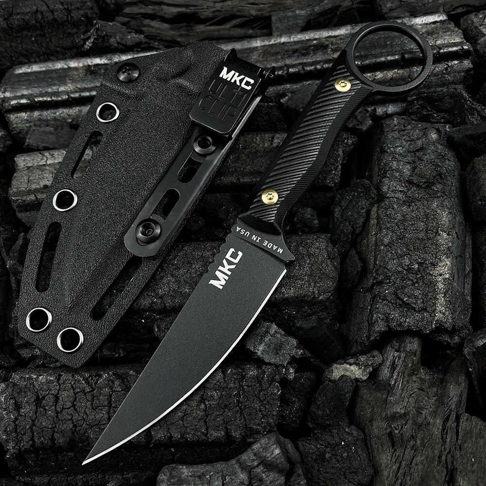 MKC WARGOAT Fixed Blade Knife Magnacut Stainless Steel blade G-10 Handle
