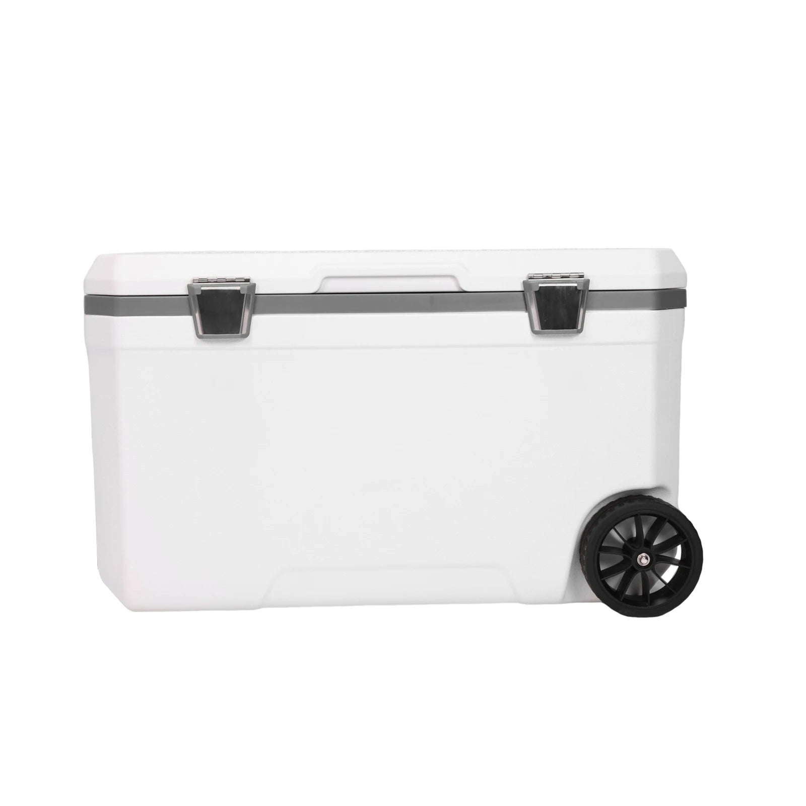 70L Wheeled Cooler Hard Shell Portable Car Wheel 30 Percent Lighter Than Rotomolded for BBQ Camping