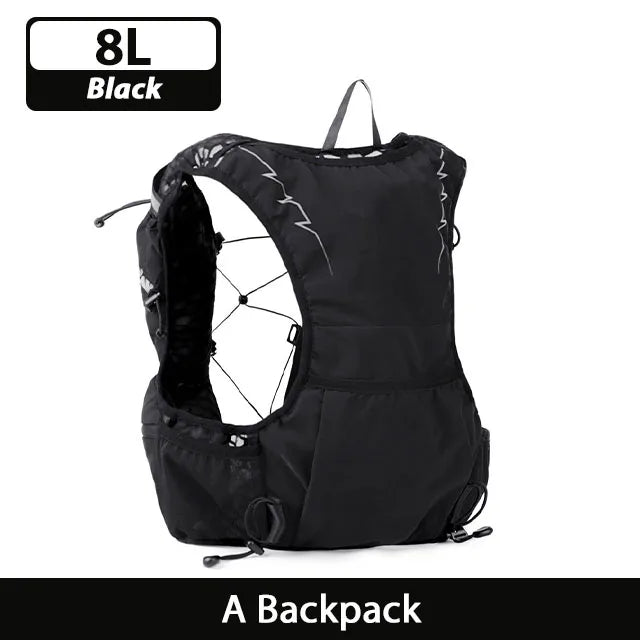 8L Breathable Hydration Vest Trail Running Backpacks Lightweight