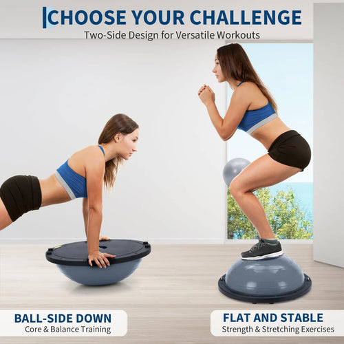 1600 Lbs. Inflatable Half Exercise Ball Balance Trainer