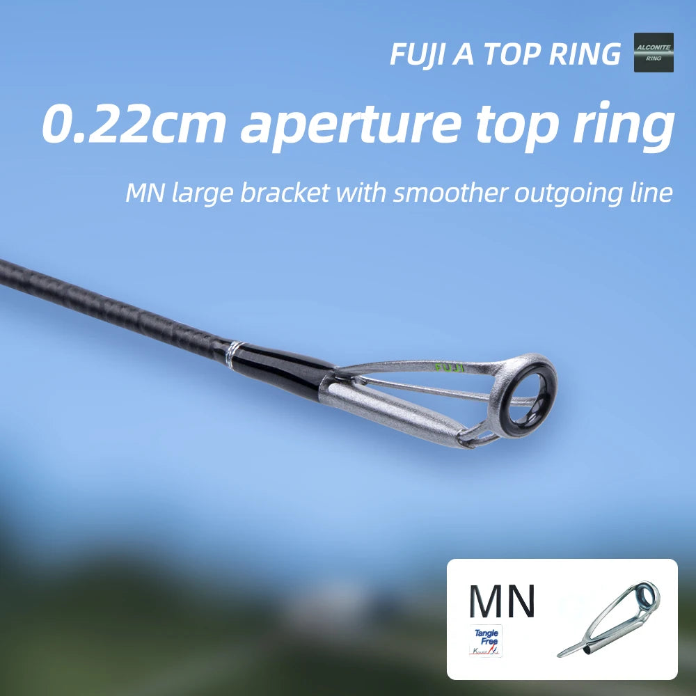 FISHINGFANS RANCY2.0 30+40T High Carbon Fiber M MH Fishing Rod