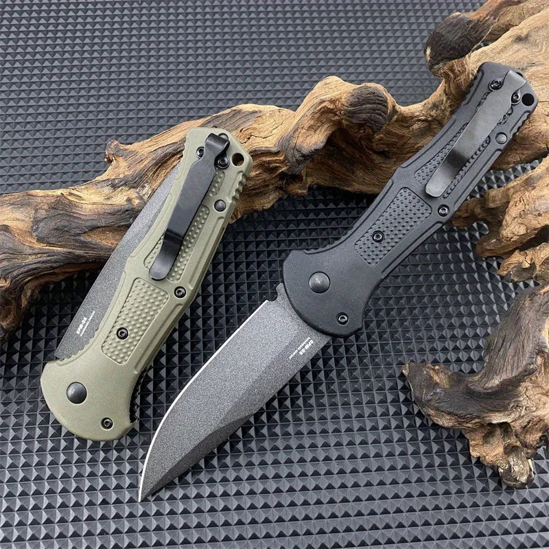 BM 9070 Folding Pocket Knife Drop Point Plain Blade Grivory Handle