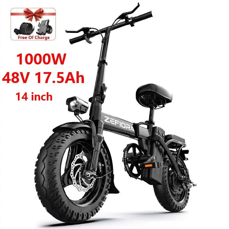 Cheap 14 20 inch Electric fat bike 1000w 2000w 30-50MPH 30-60Miles Adjustable front brake seat,