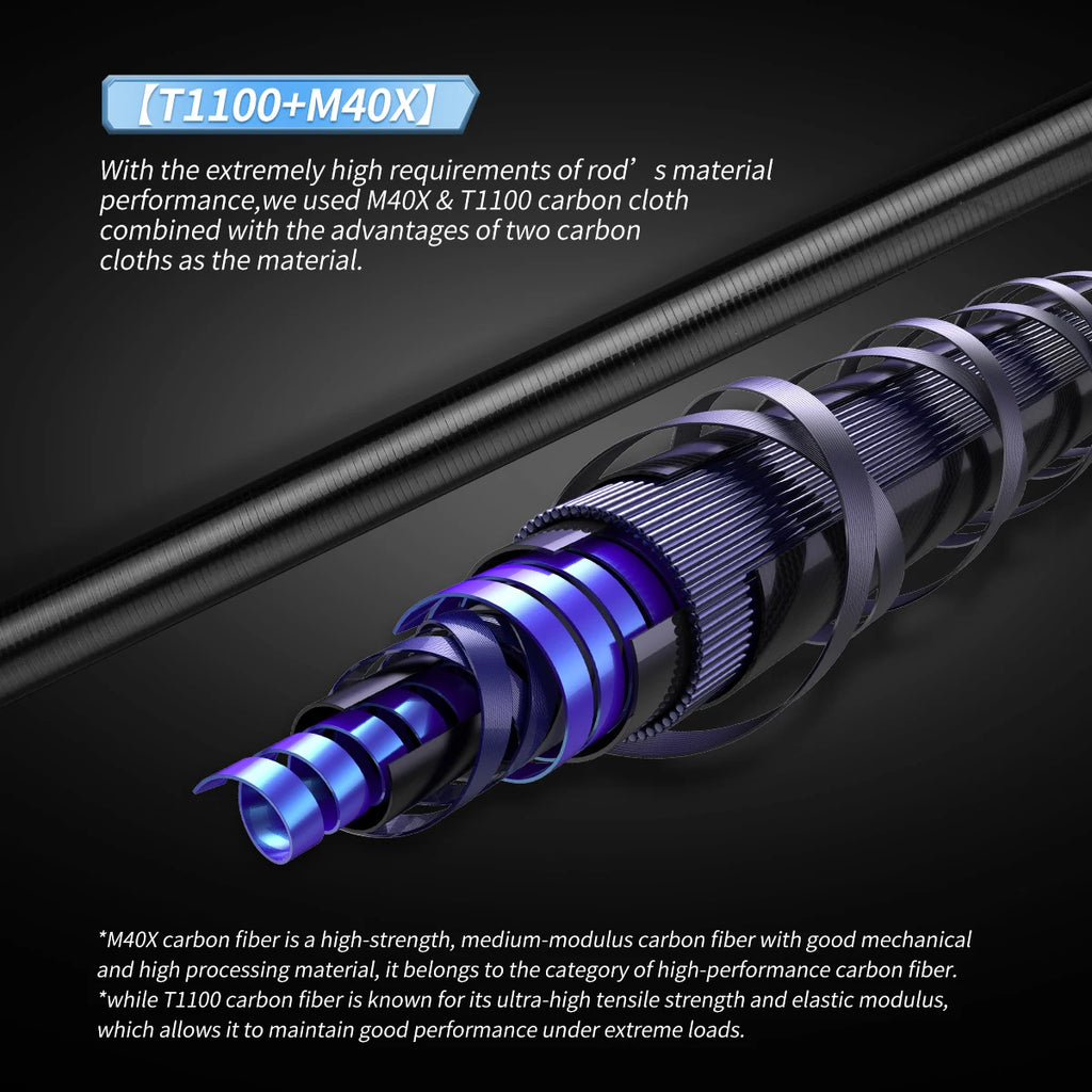 Johncoo Egi Fishing rod light weight 2.4m 2.6m Squid Fishing rod Titanium Guides