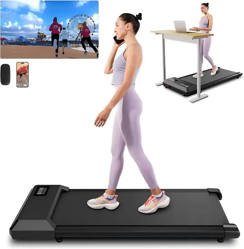 Superun  2-in-1 Home/Office 2.5 HP Walking Treadmill  with APP & Remote Control
