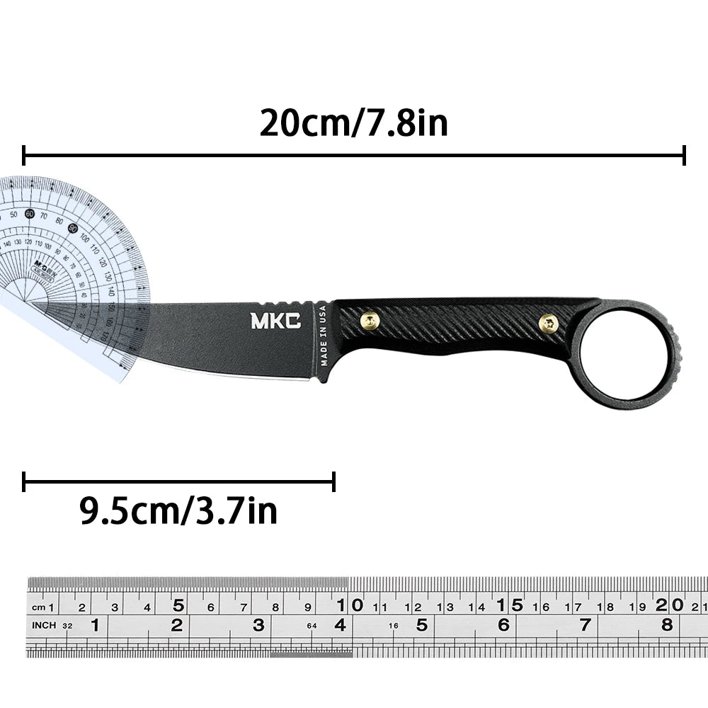 MKC WARGOAT Fixed Blade Knife Magnacut Stainless Steel blade G-10 Handle