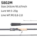FISHINGFANS RANCY2.0 30+40T High Carbon Fiber M MH Fishing Rod