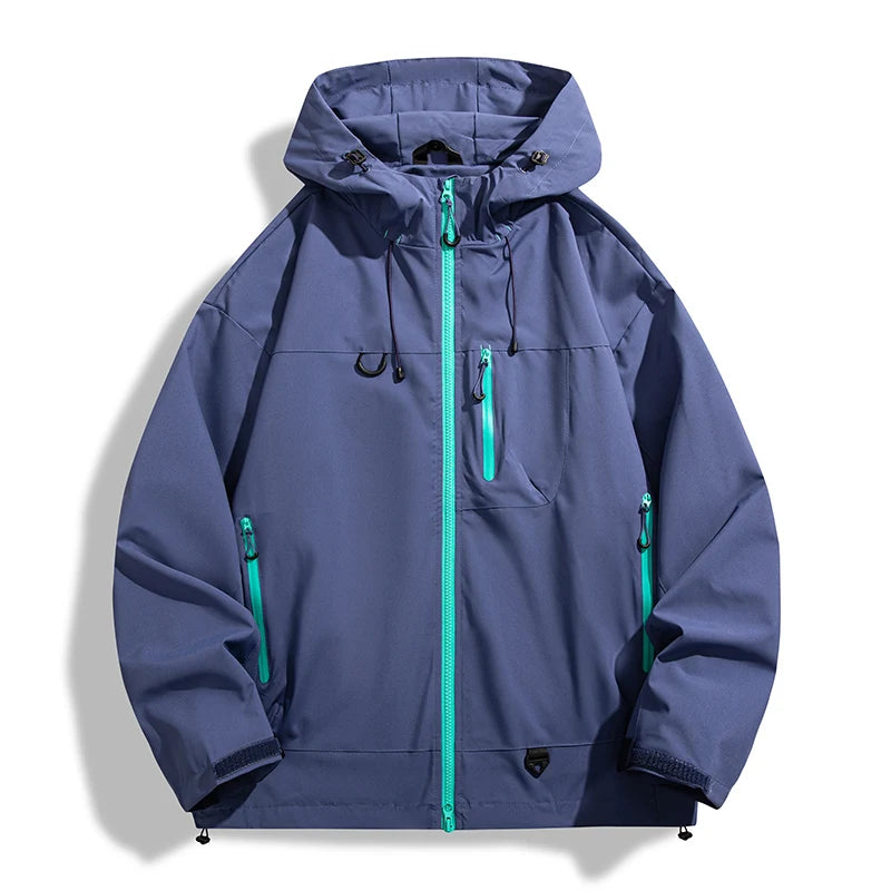 Men Women Waterproof Hiking Jacket Windbreaker Rain Coat