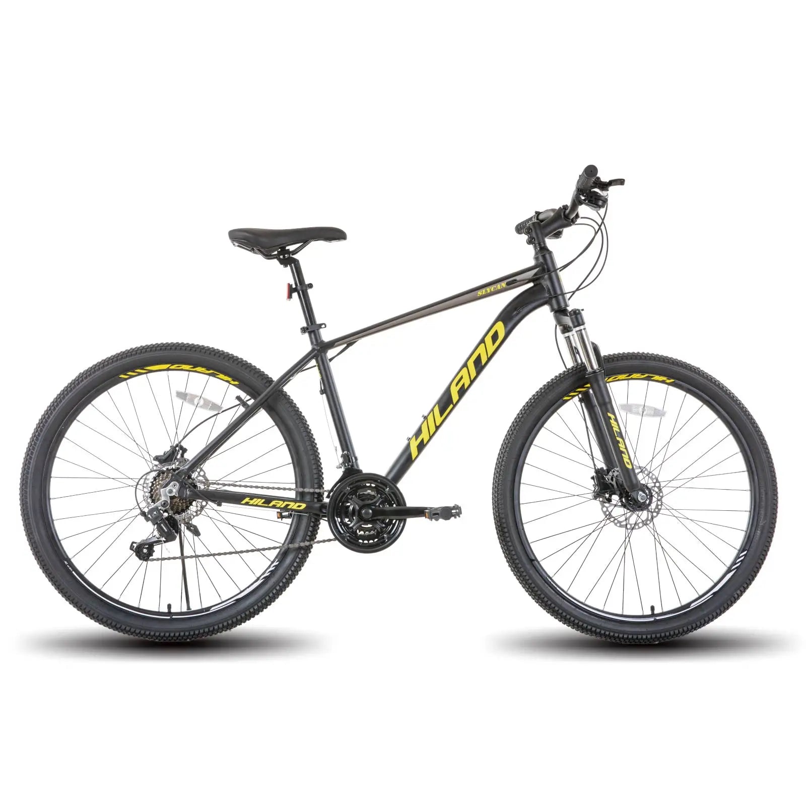 Hiland Aluminum Mountain Bike 21 Speeds, Hydraulic Disc-Brakes, Lock-Out Suspension Fork, 27.5 inch Whee