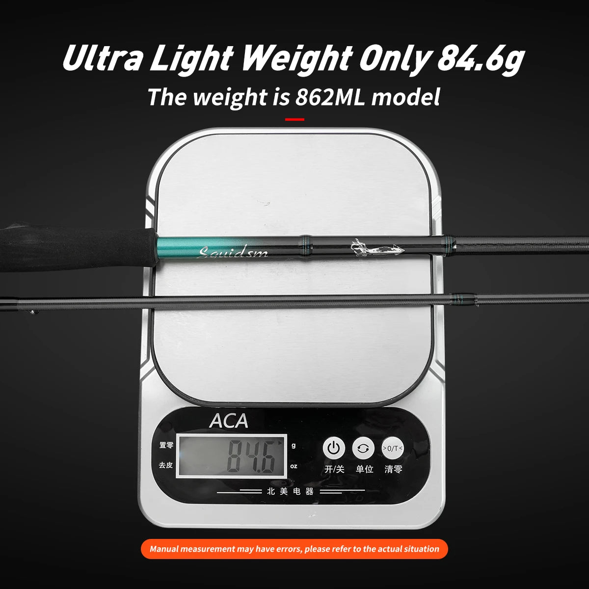 Johncoo Egi Fishing rod light weight 2.4m 2.6m Squid Fishing rod Titanium Guides