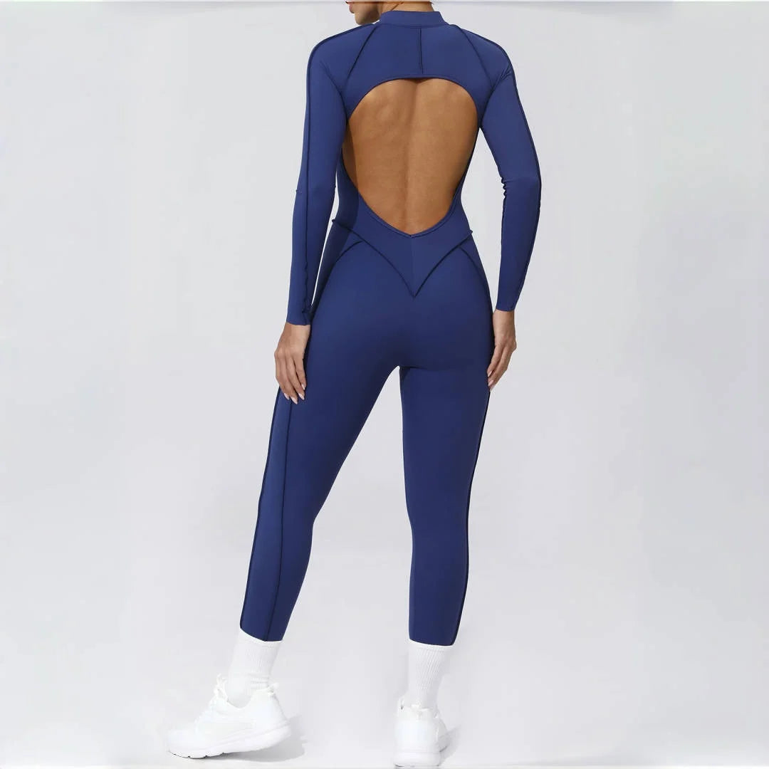 Women's Backless Hip Lift Yoga Jumpsuit