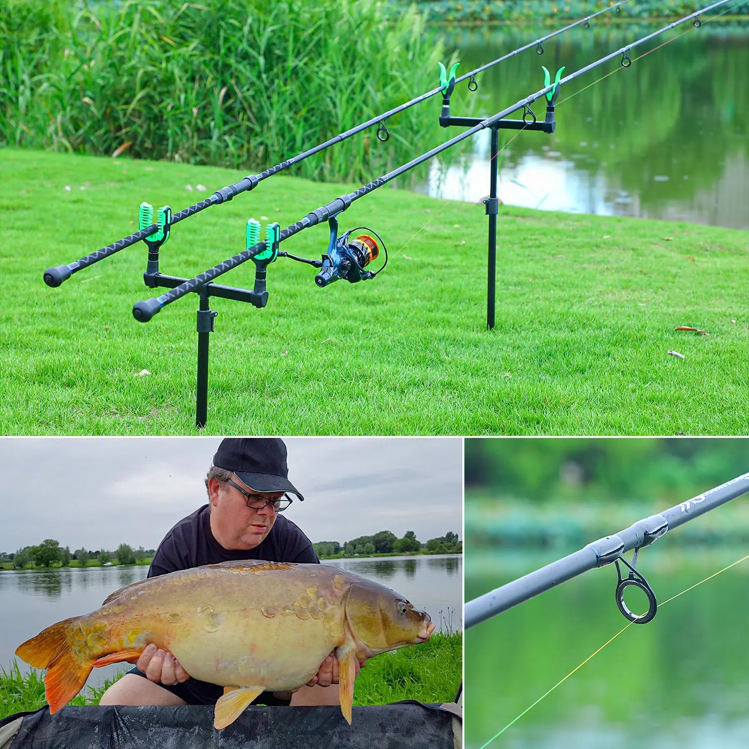 Sougayilang Spinning Fishing Rod and Reel Set 3sections