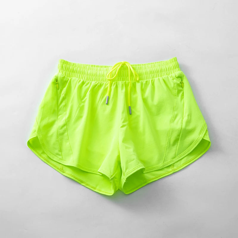 Women Running  Lightweight Athletic Shorts With Mesh Liner