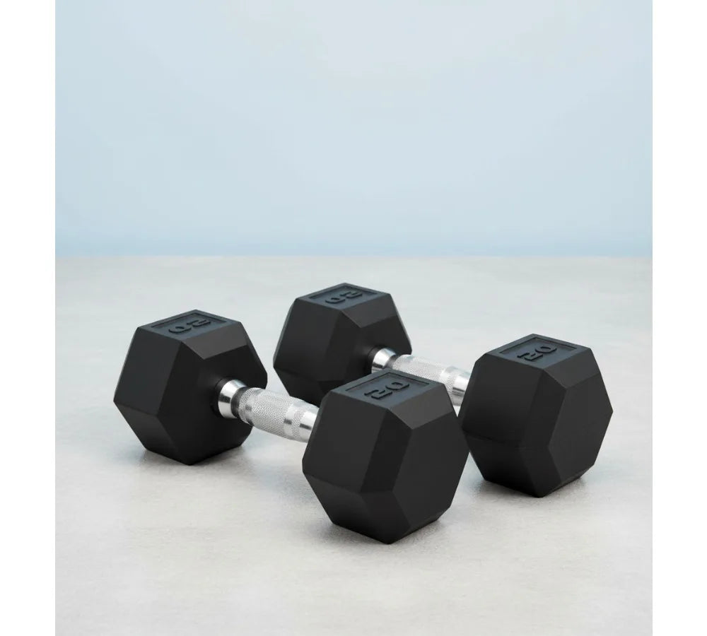 Coated Hex Dumbbell Set | Multiple Weights 3-50lb