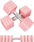 Adjustable Dumbbell Set 15-50LB Free Weights for Home Gym