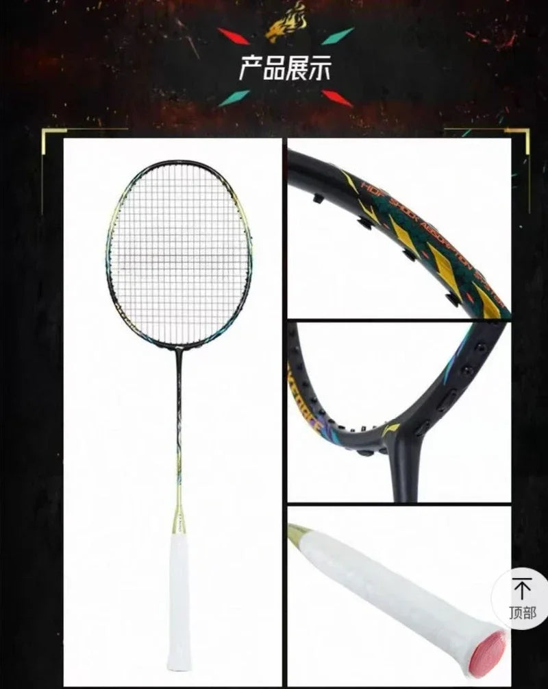 LiNing-AXFORCE 100 Thunder Series Professional Kirin Badminton Racket Full Carbon Fiber