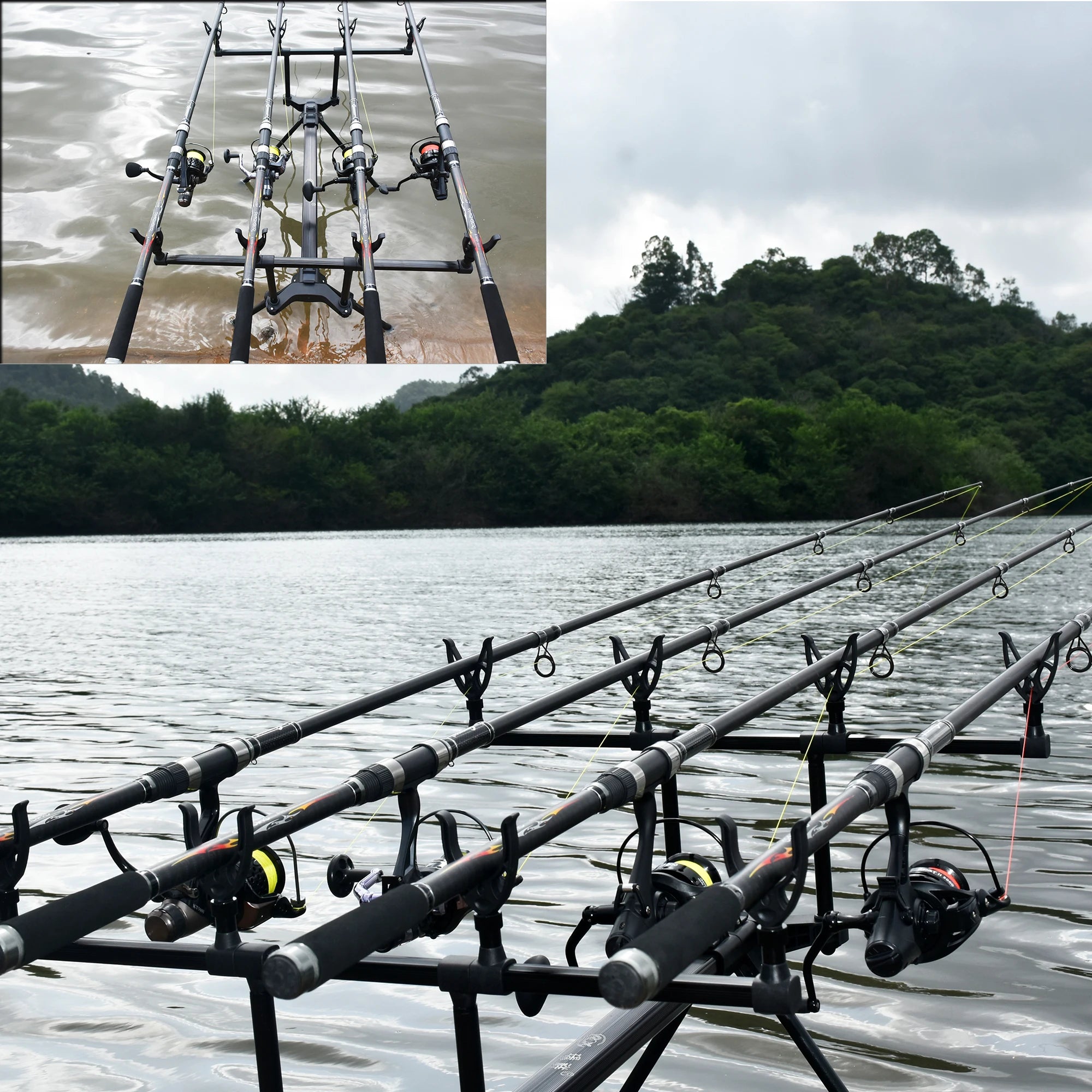 BIUTIFU Telescopic Surf Fishing Rod 30T Carbon Spinning 3.5lbs Power