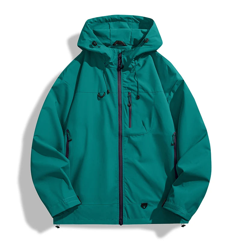 Men Women Waterproof Hiking Jacket Windbreaker Rain Coat