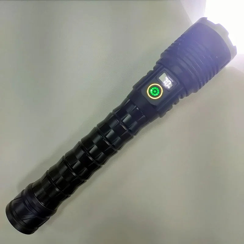 10000mAh High Power LED Flashlight Long Range 5000M Rechargeable Tactical Torch