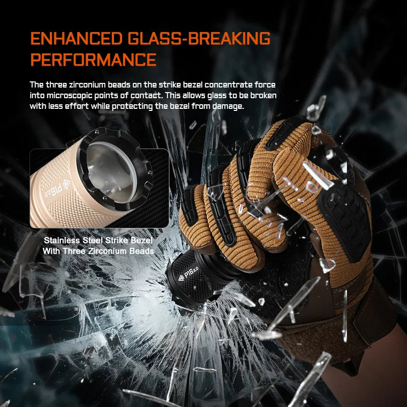 ACEBEAM Tactical Flashlight P16 2.0  Rechargeable Powerful LED