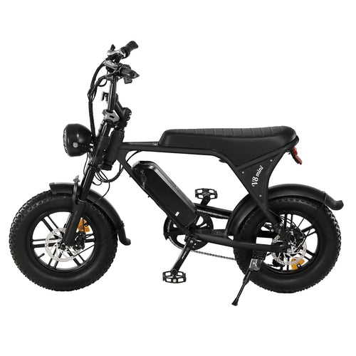 16-inch Small Fat Tire Electric Bicycle 500W 36V 10.4Ah Commuter/Mountain Ebike with 7-Speed Dual-disc Brakes